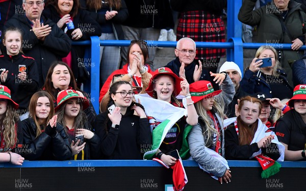 020422 - Wales Women v Scotland Women - TikTok Women’s Six Nations - Supporters at the end of the game
