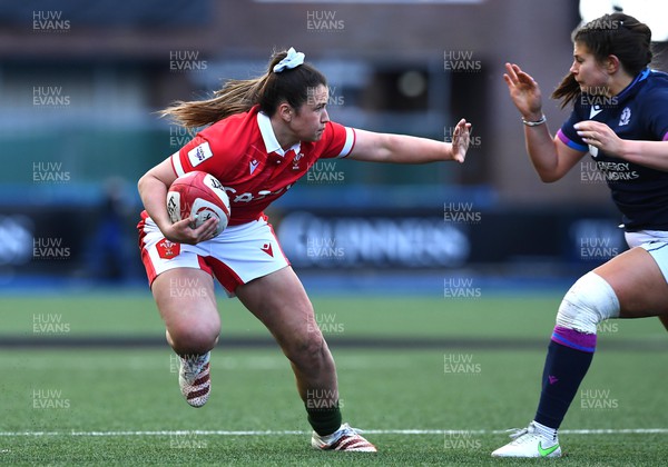 020422 - Wales Women v Scotland Women - TikTok Women’s Six Nations - Kayleigh Powell of Wales