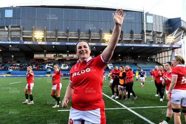 020422 - Wales Women v Scotland Women - TikTok Women’s Six Nations - Siwan Lillicrap of Wales at the end of the game