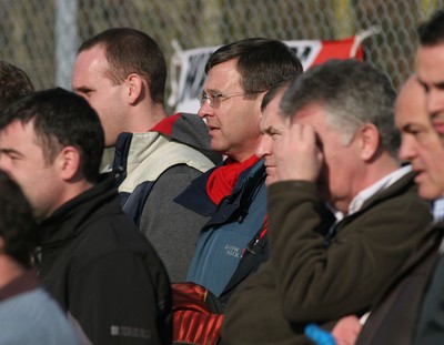 02.02.08 The Women's 6 Nations. Walesvs. Scotland. Taffs Well RFC, Cardiff, Wales.  WRU Chief Executive Roger Lewis enjoys the afternoon sun at Taffs Well RFC as Wales women take on Scottish women.  