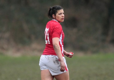 120212 Wales v Scotland - Womens 6 Nations rugby -  Wales' Rebecca De Filippo