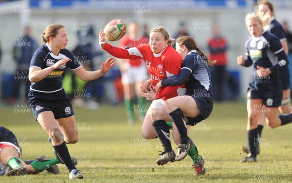 14.02.10 - Wales Women v Scotland Women- Womens Six Nations 2010 - Rhian Bowden of Wales. 