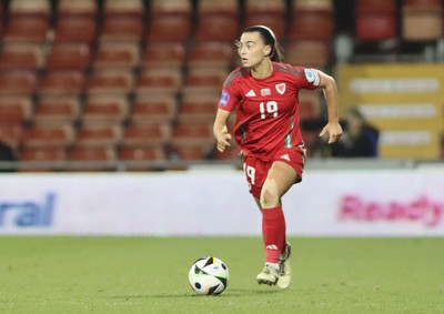 250225 - Wales v Sweden - UEFA Women's Nations League - Ella Powell of Wales