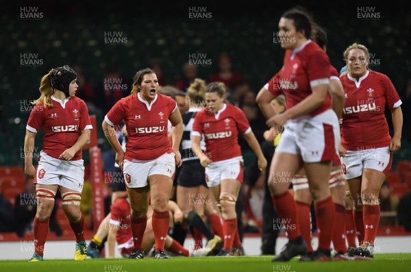 301119 - Wales Women v Barbarians Women - International Rugby - Gwenllian Pyrs of Wales looks dejected
