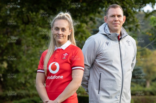 011023 - Wales Women head coach Ioan Cunningham and captain Hannah Jones, as the Wales squad for their WXV1 matches is announced
