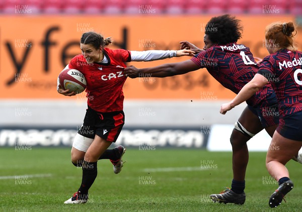 120322 - Wales Women XV v USA Falcons - Jasmine Joyce of Wales