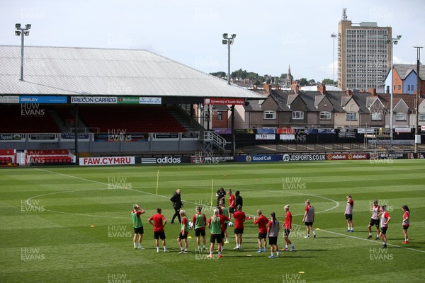 300818 - Wales Women Football Training - Wales during training