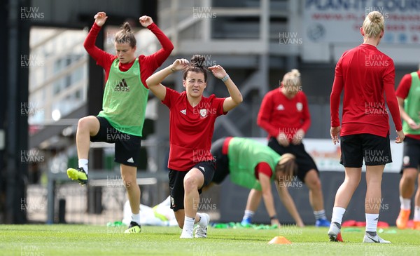 300818 - Wales Women Football Training - Angharad James during training