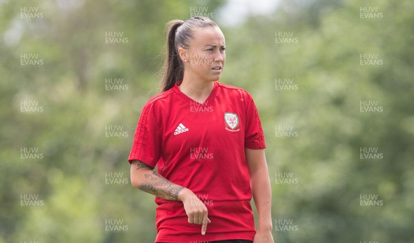 030619 - Wales Women's Football Squad Training Session - Wales' Natasha Harding during training session ahead of the Friendly International against New Zealand 