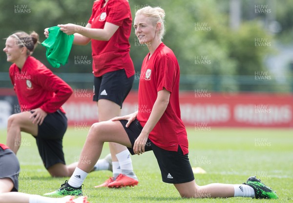 030619 - Wales Women's Football Squad Training Session - Wales' Sophie Ingle during training session ahead of the Friendly International against New Zealand 