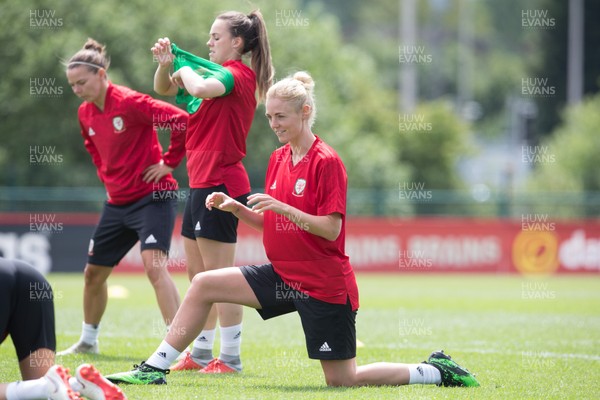 030619 - Wales Women's Football Squad Training Session - Wales' Sophie Ingle during training session ahead of the Friendly International against New Zealand 