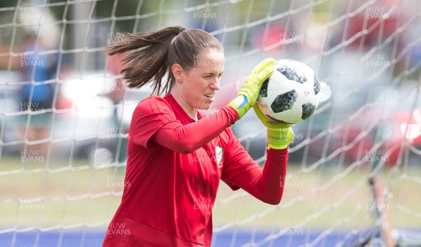 030619 - Wales Women's Football Squad Training Session - Wales' Laura O'Sullivan during training session ahead of their Friendly International against New Zealand