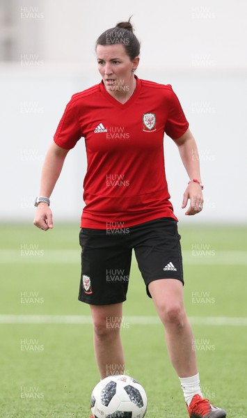 280519 - Wales Women's Football Squad Training Session, USW, Treforest -Wales' Helen Ward during training at USW Treforest