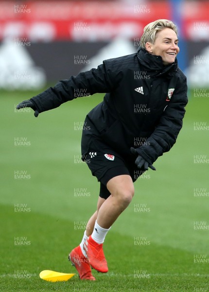 301120 - Wales Women Football Training - Jess Fishlock during training
