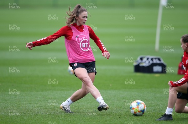 301120 - Wales Women Football Training - Chloe Williams during training