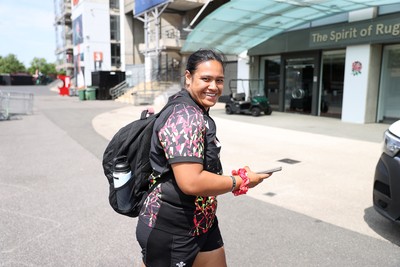 260626 - Wales Womens Rugby Captains Run at Twickenham ahead of their game against the Barbarians tomorrow - Sisilia Tuipulotu