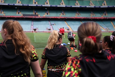 260626 - Wales Womens Rugby Captains Run at Twickenham ahead of their game against the Barbarians tomorrow - Alex Callender