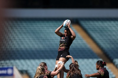 260626 - Wales Womens Rugby Captains Run at Twickenham ahead of their game against the Barbarians tomorrow - Branwen Metcalfe