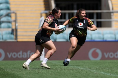 260626 - Wales Womens Rugby Captains Run at Twickenham ahead of their game against the Barbarians tomorrow - Courtney Keight