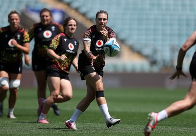 260626 - Wales Womens Rugby Captains Run at Twickenham ahead of their game against the Barbarians tomorrow - Kiera Bevan