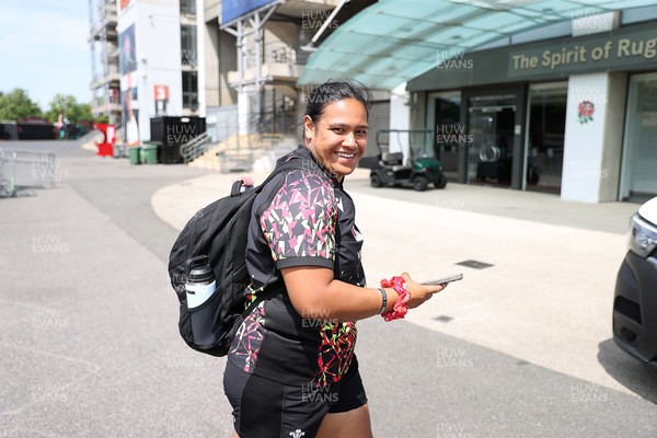 260626 - Wales Womens Rugby Captains Run at Twickenham ahead of their game against the Barbarians tomorrow - Sisilia Tuipulotu