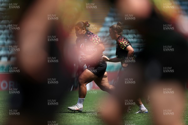 260626 - Wales Womens Rugby Captains Run at Twickenham ahead of their game against the Barbarians tomorrow - Sisilia Tuipulotu