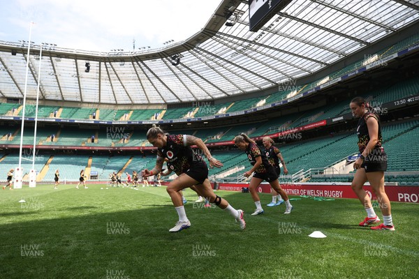 260626 - Wales Womens Rugby Captains Run at Twickenham ahead of their game against the Barbarians tomorrow - Kiera Bevan