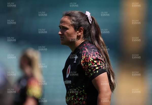 260626 - Wales Womens Rugby Captains Run at Twickenham ahead of their game against the Barbarians tomorrow - Kayleigh Powell