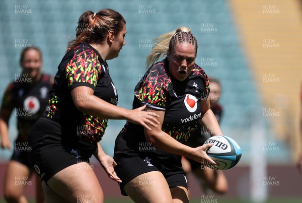 260626 - Wales Womens Rugby Captains Run at Twickenham ahead of their game against the Barbarians tomorrow - Kelsey Jones