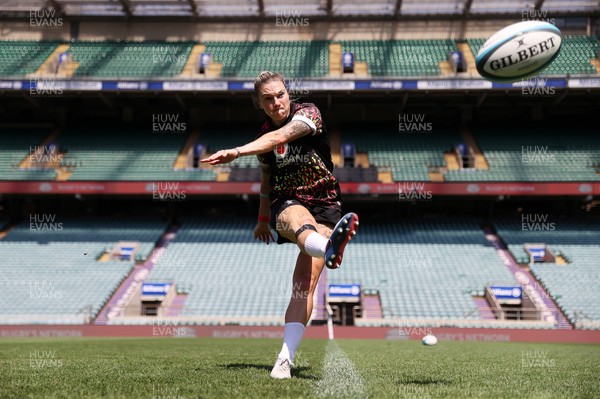 260626 - Wales Womens Rugby Captains Run at Twickenham ahead of their game against the Barbarians tomorrow - Kiera Bevan