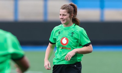 250926 Wales Women Captain’s Run - Kate Williams during Captains Run at Cardiff Arms Park ahead of the WXV match against the USA