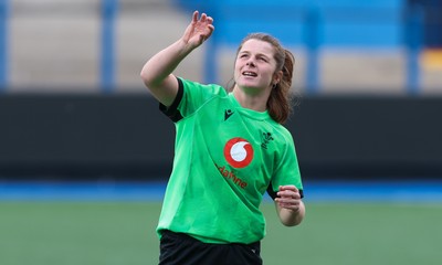250926 Wales Women Captain’s Run - Kate Williams during Captains Run at Cardiff Arms Park ahead of the WXV match against the USA