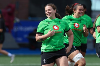 250926 Wales Women Captain’s Run - Maisie Davies during Captains Run at Cardiff Arms Park ahead of the WXV match against the USA