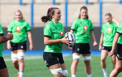 250926 Wales Women Captain’s Run - Branwen Metcalfe during Captains Run at Cardiff Arms Park ahead of the WXV match against the USA