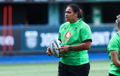 250926 Wales Women Captain’s Run - Sisilia Tuipulotu during Captains Run at Cardiff Arms Park ahead of the WXV match against the USA