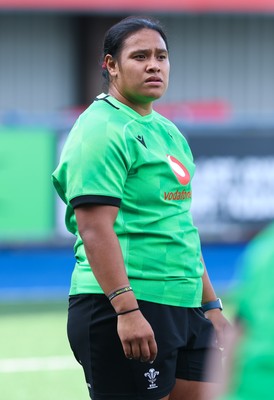 250926 Wales Women Captain’s Run - Sisilia Tuipulotu during Captains Run at Cardiff Arms Park ahead of the WXV match against the USA