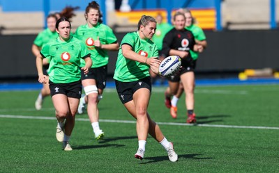 250926 Wales Women Captain’s Run - Freya Bell during Captains Run at Cardiff Arms Park ahead of the WXV match against the USA