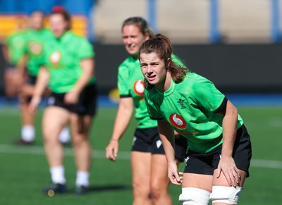 250926 Wales Women Captain’s Run - Kate Williams during Captains Run at Cardiff Arms Park ahead of the WXV match against the USA