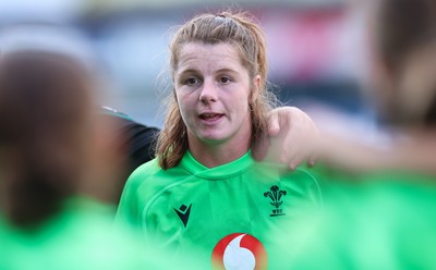 250926 Wales Women Captain’s Run - Kate Williams during Captains Run at Cardiff Arms Park ahead of the WXV match against the USA
