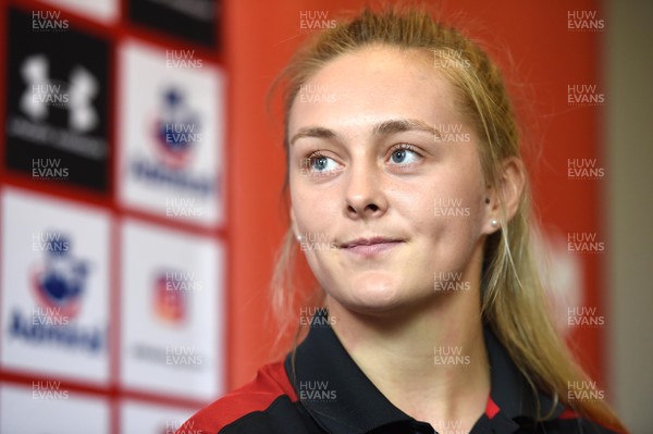 210717 - Wales Women Rugby World Cup Squad Announcement - Hannah Jones talks to media