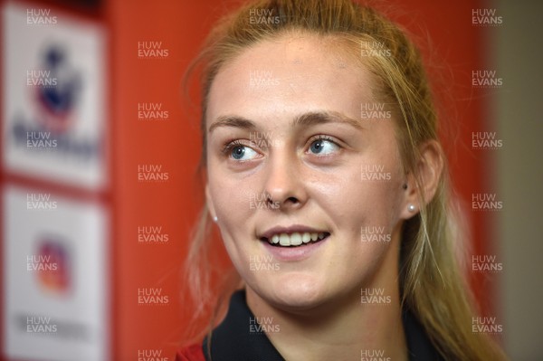 210717 - Wales Women Rugby World Cup Squad Announcement - Hannah Jones talks to media