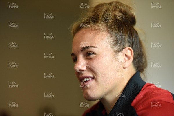 210717 - Wales Women Rugby World Cup Squad Announcement - Carys Phillips talks to media