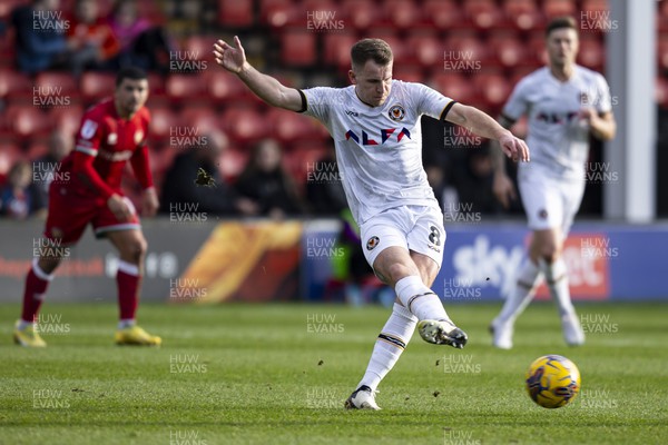 100224 - Walsall v Newport County - Sky Bet League 2 - Bryn Morris of Newport County in action