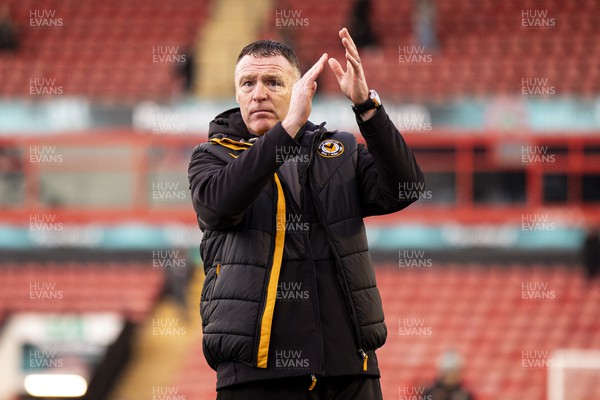 100224 - Walsall v Newport County - Sky Bet League 2 - Newport County manager Graham Coughlan at full time