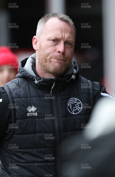 180223 - Newport County v Walsall, EFL Sky Bet League 2 - Walsall manager Michael Flynn ahead of the match