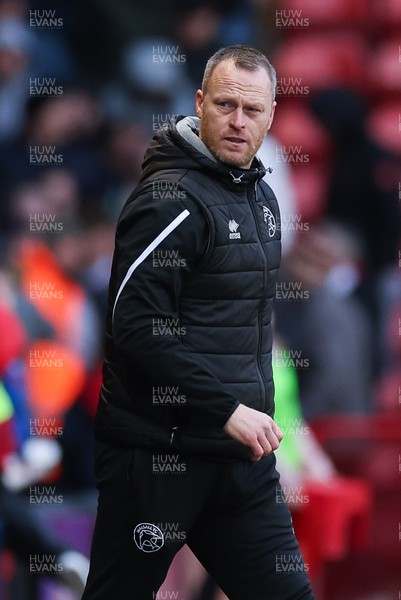 180223 - Newport County v Walsall, EFL Sky Bet League 2 - Walsall manager Michael Flynn at the end of there match