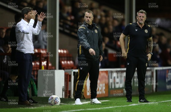 200819 - Walsall v Newport County - SkyBet League Two - Newport County Manager Michael Flynn