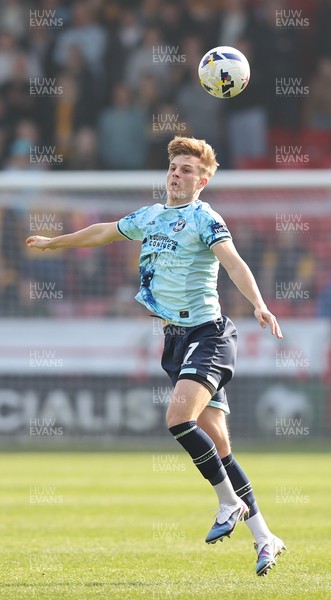210326 - Walsall v Newport County - Sky Bet League 2 - Tom Davies of Newport