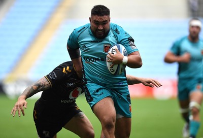 120921 - Wasps v Dragons - Preseason Friendly - Josh Reynolds of Dragons goes over too score try