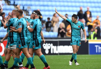 120921 - Wasps v Dragons - Preseason Friendly - Sam Davies of Dragons thanks supporters at the end of  the game